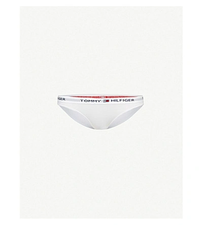 Tommy Hilfiger Iconic Stretch-jersey Bikini Briefs In White