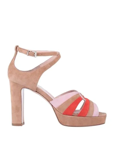 Anna F Sandals In Light Brown