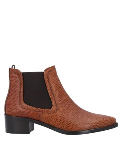Belstaff Ankle Boots In Brown