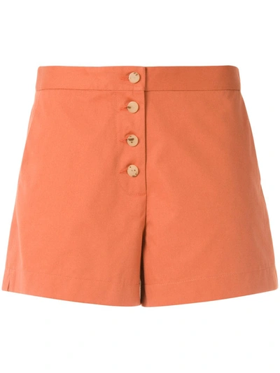Eva Doris Tailored Shorts In Orange