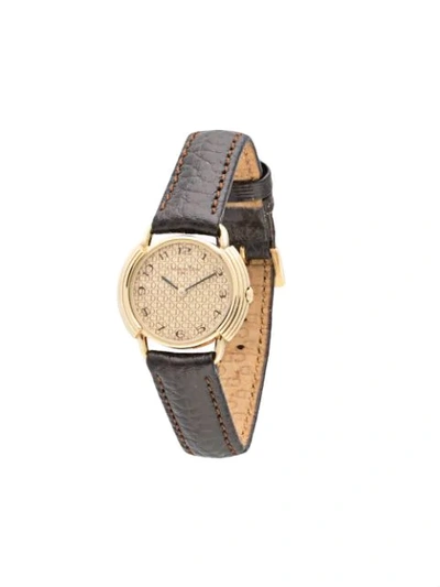 Pre-owned Dior  56.121 Quartz 25mm In Gold