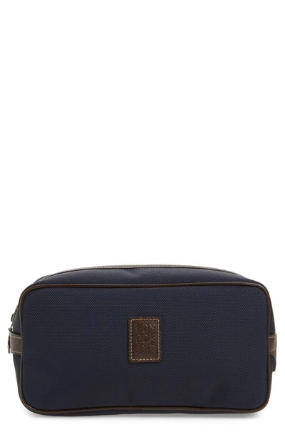 Longchamp Boxford Canvas & Leather Cosmetics Case In Blue