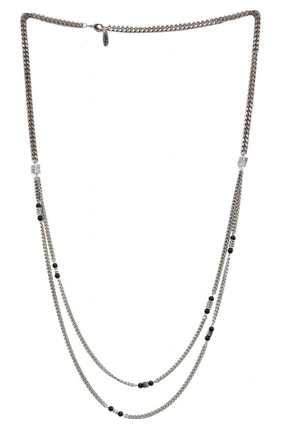 Ettika Layered Chain Necklace In Silver