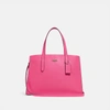 Coach Charlie Carryall In Brass/confetti Pink