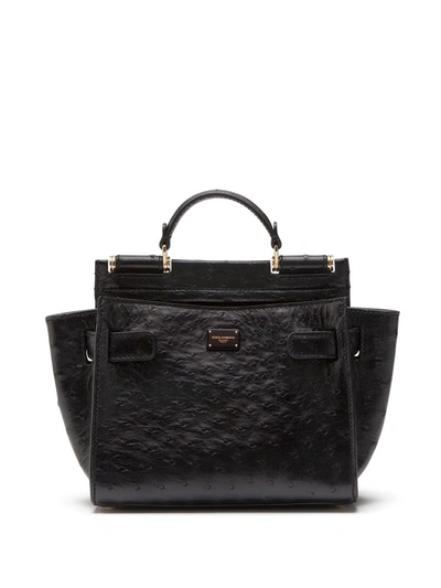 Dolce & Gabbana Sicily 62 Shoulder Bag In Black/brown