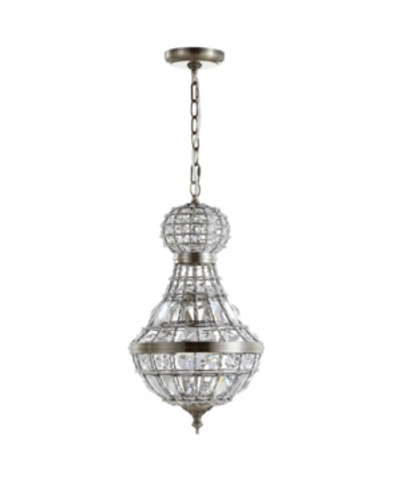 Jonathan Y Regina 12" Crystal,metal Empire Led Chandelier In Gold