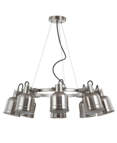 Jonathan Y Liam 26.5" 8-light Led Pendant Chandelier In Nickel