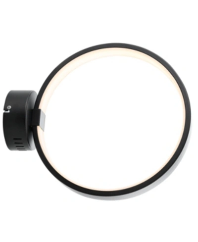Jonathan Y Nathaniel 12.25" Dimmable Integrated Led Metal Wall Sconce In Black