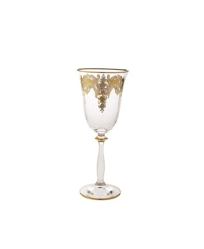 Classic Touch Water Glasses With 24k Gold Artwork In Multi