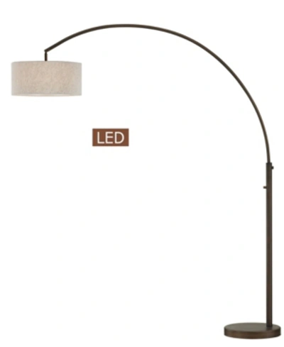 Artiva Usa Elena 80" Led Arch Floor Lamp With Dimmer Switch In Bronze