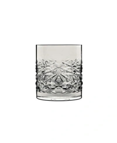 Luigi Bormioli Mixology 12.75 oz Textures Double Old Fashion Glasses, Set Of 4 In Clear