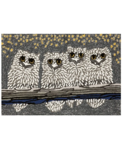 Liora Manne Front Porch Indoor/outdoor Owls Night 2' X 3' Area Rug