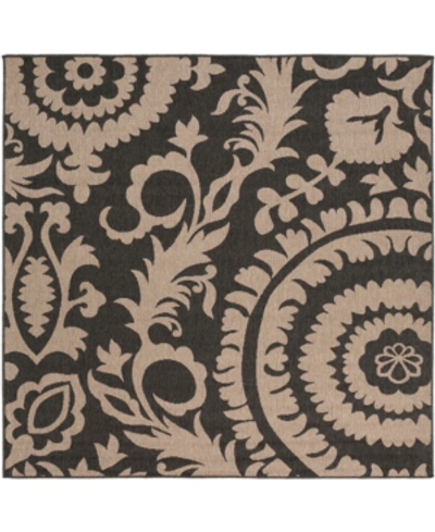 Surya Closeout! Livabliss Alfresco Alf-9615 Black 7'3" Square Area Rug, Indoor/outdoor