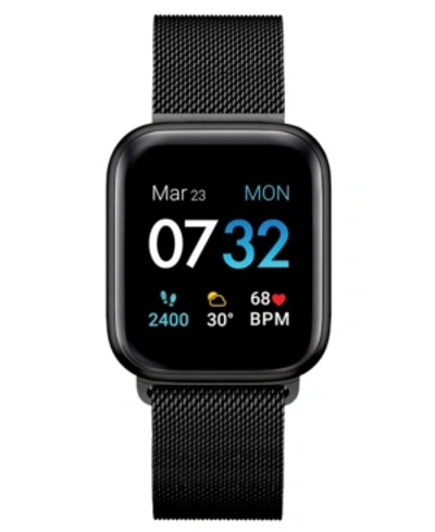Itouch Air 3 Unisex Heart Rate Black Mesh Strap Smart Watch 44mm