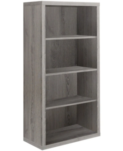 Monarch Specialties 48" H Bookcase In Gray