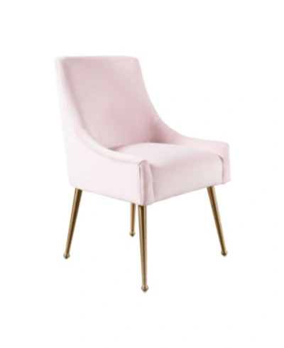Abbyson Living Dakota Dining Chair In Blush Pink
