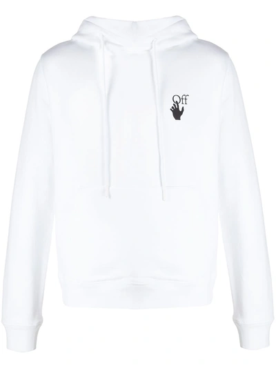 Pre-owned Off-white Slim Fit Pascal Arrow Hoodie White/black