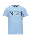 N°21 T-shirts In Sky Blue