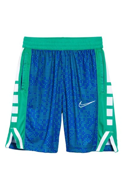 Nike Kids' Dri-fit Digital Print Mesh Basketball Shorts (big Boy) In ...