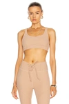 Year Of Ours Lily Thermal Sports Bra In Beige