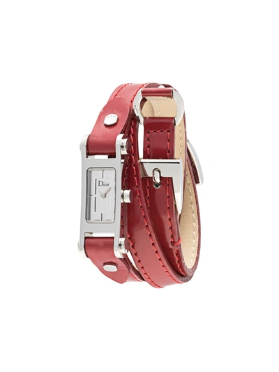Pre-owned Dior  D104-100 10mm In Red