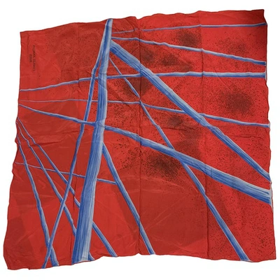 Pre-owned Charles Jourdan Red Silk Scarf