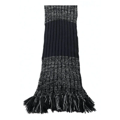 Pre-owned Joseph Wool Scarf In Black