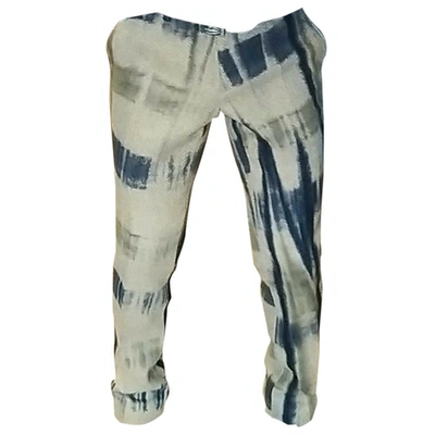 Pre-owned J. Lindeberg Wool Trousers In Multicolour