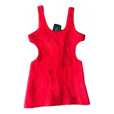 Pre-owned Mulberry Red Wool  Top
