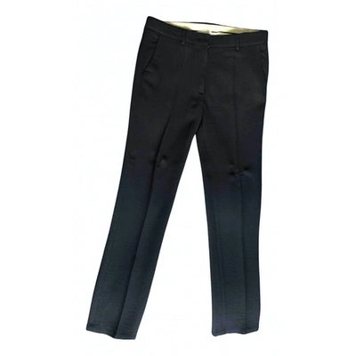 Pre-owned Forte Forte Wool Straight Pants In Blue
