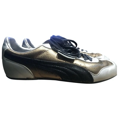 Pre-owned Puma Leather Low Trainers In Multicolour