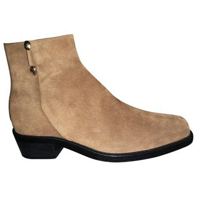 Pre-owned Just Cavalli Brown Suede Boots