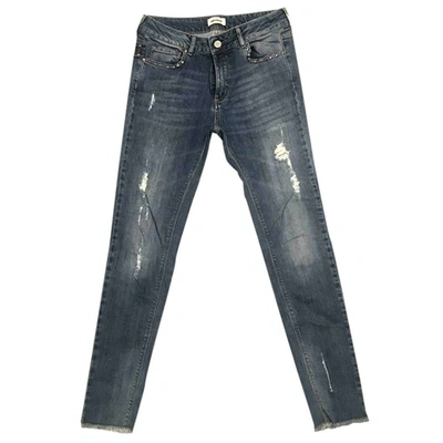 Pre-owned Zadig & Voltaire Slim Jeans In Blue