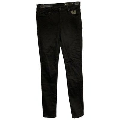 Pre-owned Emporio Armani Slim Pants In Black