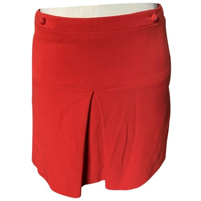 Pre-owned Comptoir Des Cotonniers Mini Skirt In Red
