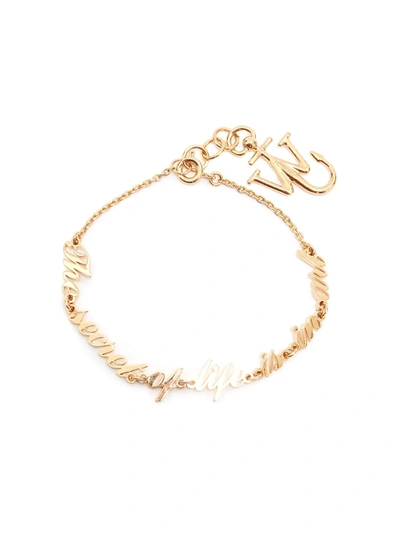 Jw Anderson Oscar Wilde Capsule: Bracelet In Gold