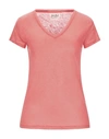 Mc2 Saint Barth T-shirts In Coral