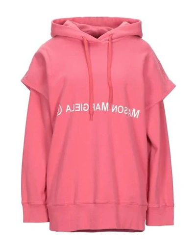Mm6 Maison Margiela Sweatshirts In Pink