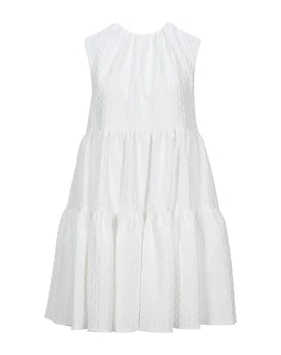 Msgm Short Dresses In White