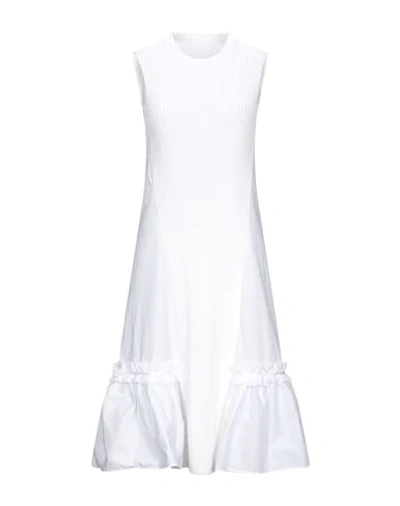 Mm6 Maison Margiela Midi Dresses In White