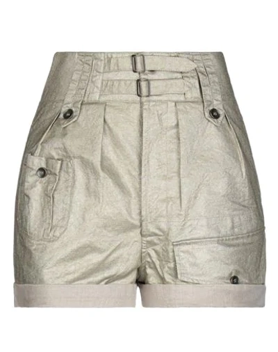 Saint Laurent Denim Shorts In Grey