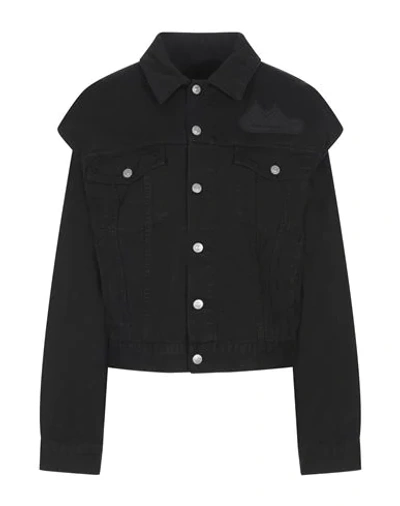 Mm6 Maison Margiela Denim Outerwear In Black