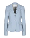 Patrizia Pepe Sartorial Jacket In Sky Blue