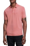John Varvatos Star Usa Logan Regular Fit Polo Shirt In Antique Pink