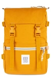 Topo Designs Classic Rover Backpack In Yellow Canvas