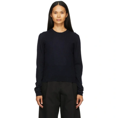 Studio Nicholson Navy Homes Sweater In Dark Navy