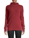 Saks Fifth Avenue Funnelneck Rib-knit Cashmere Sweater In Dessert Red