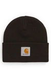 Carhartt Short Watch Hat In Black