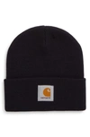 Carhartt Short Watch Hat In Dark Navy