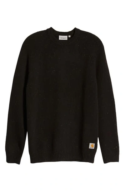 Carhartt Anglistic Sweater In Black Heather